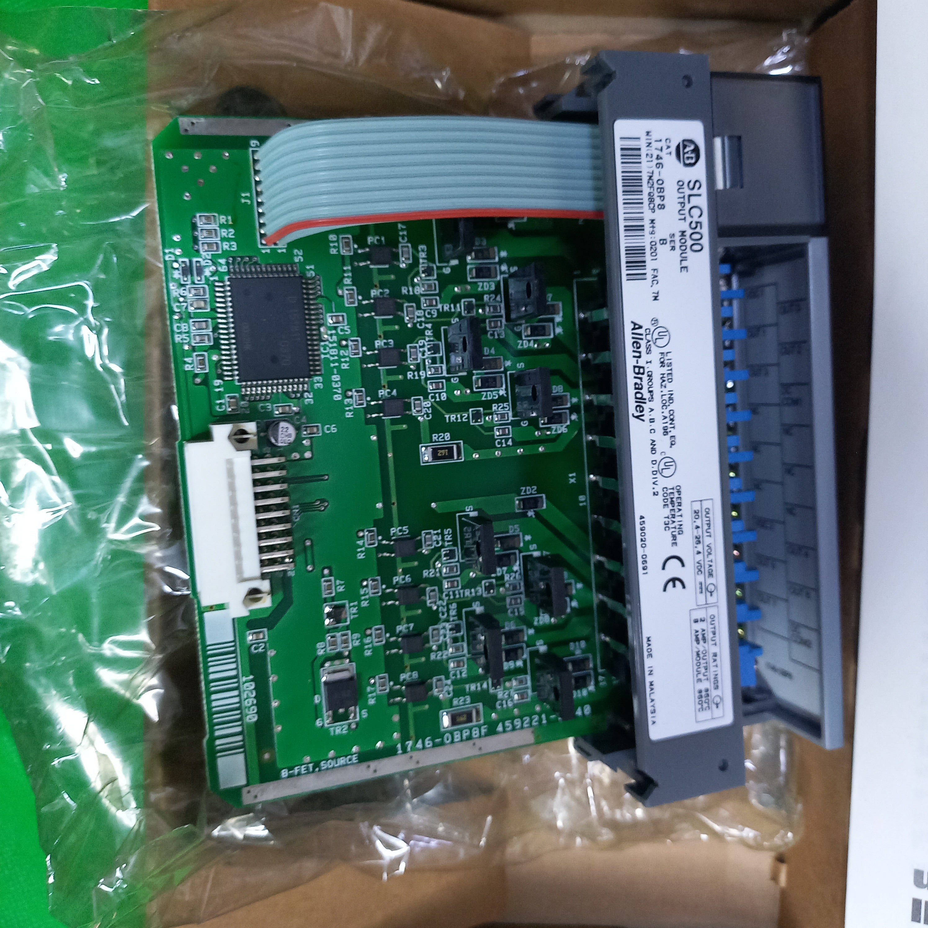 Actual PCB photo of SLC 500 IO MOdule  1746-OBP8