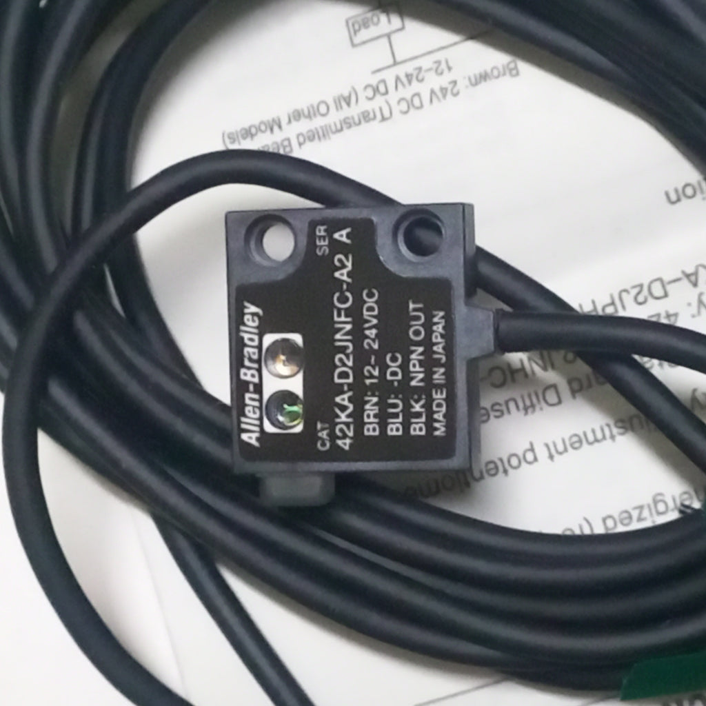 Cable version of 42KA-D2JNFC-A2, 42KAD2JNFCA2, Ultra Mini Photo Sensor , check wiring details Printed