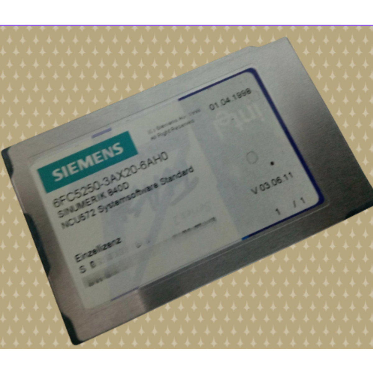 6FC 5250-3AX20-6AH0 NCU-572 Systemsoftware Sinumerik 840D