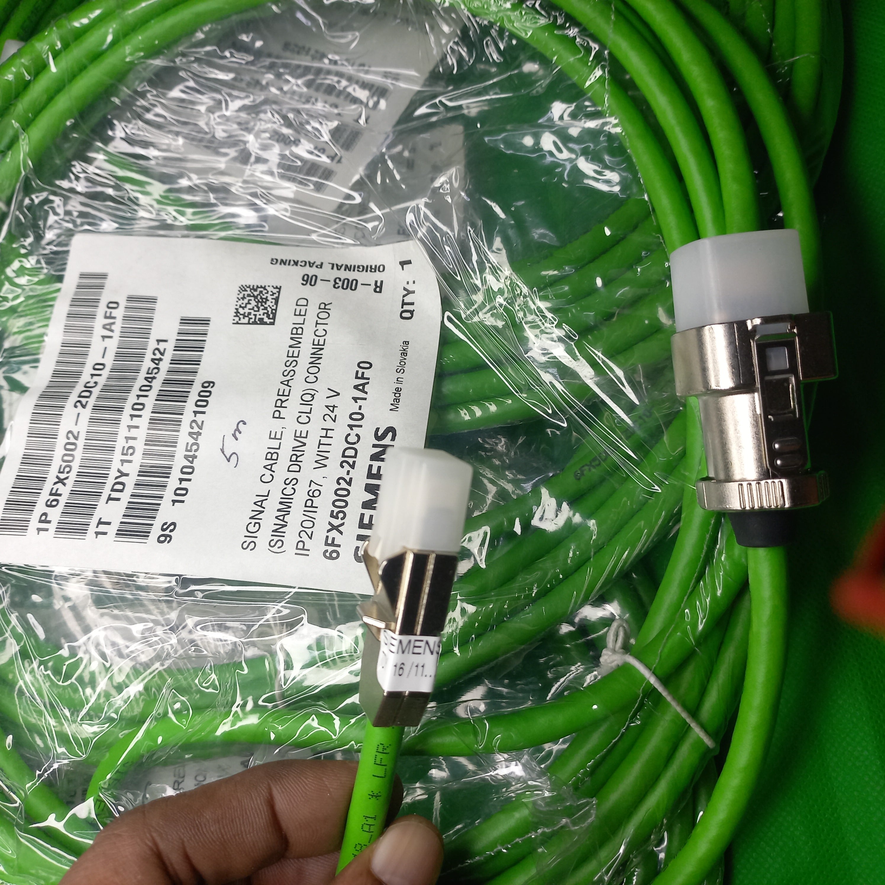 6FX5002-2DC10-1AF0 Drive Cliq Sinamics S120 motion connect 500 signal encoder Cable Rj45 connector