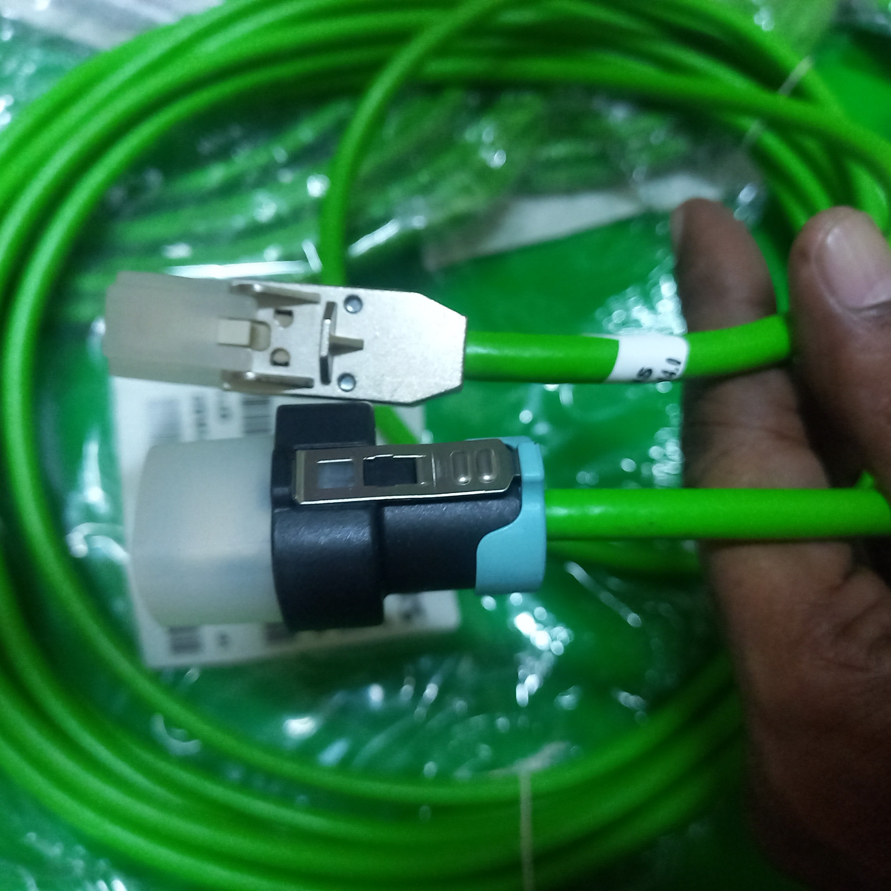 Both Connectors Back side , fitted on 6FX-5002-2DC10-1AG0 Siemens Signal 6meter | RJ45 DRIVE-CLiQ | DRIVE-CLiQ RJ45
