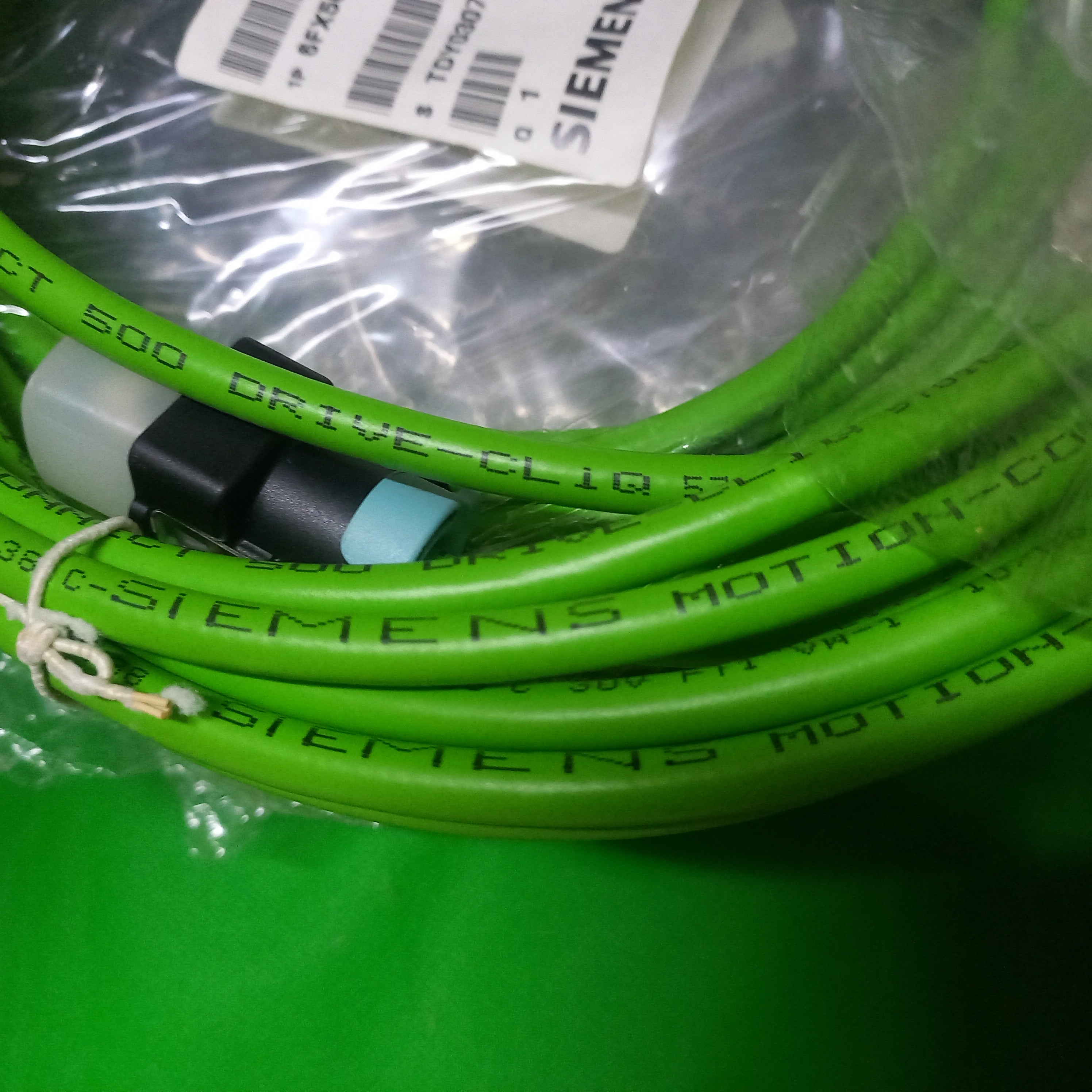 Clear marking otion connect on Siemens cables original used for 6FX50022DC101AG0 