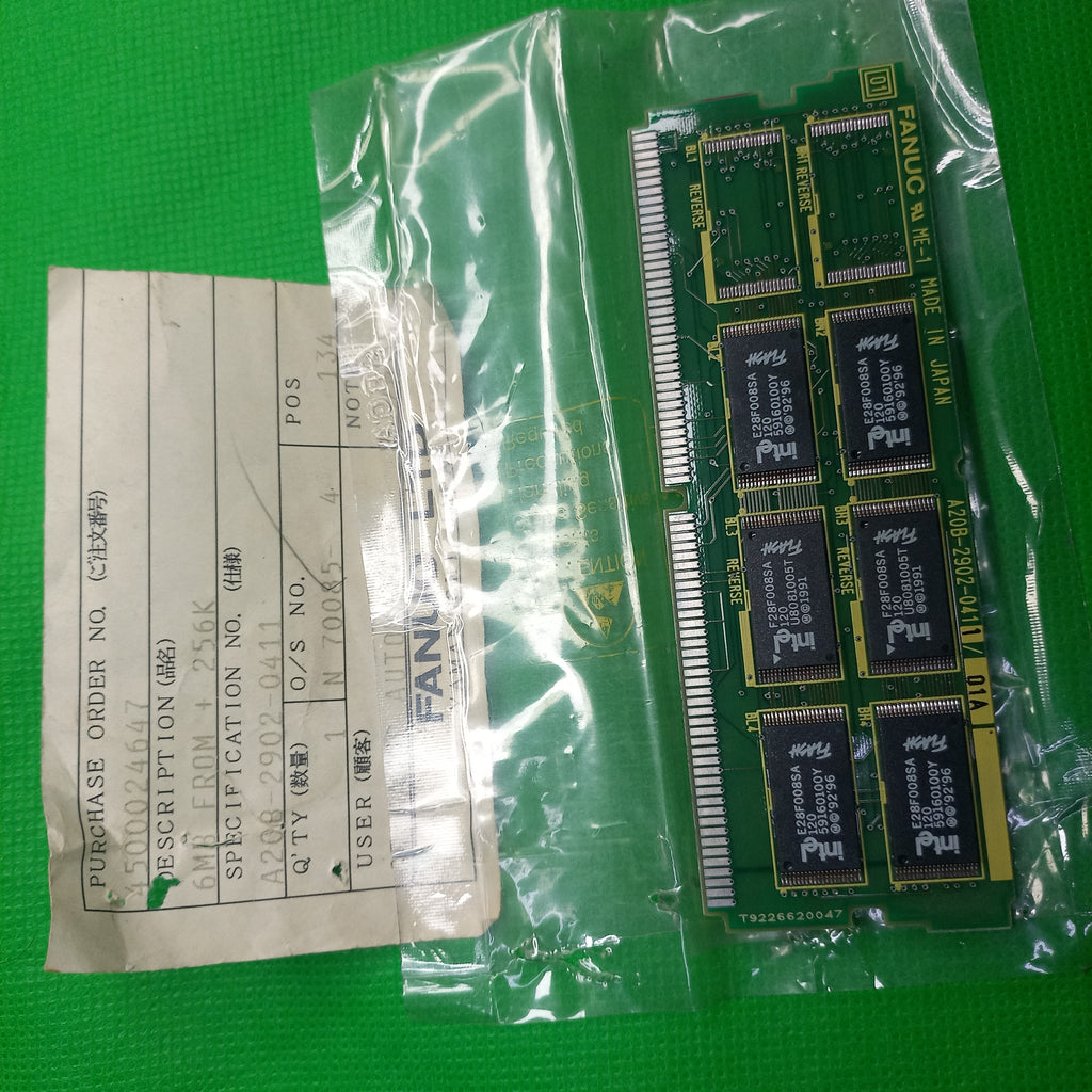Fanuc A20B29020411 | A20B-2902-0411/01A Memory Module (FROM 6MB with 256K SRAM)