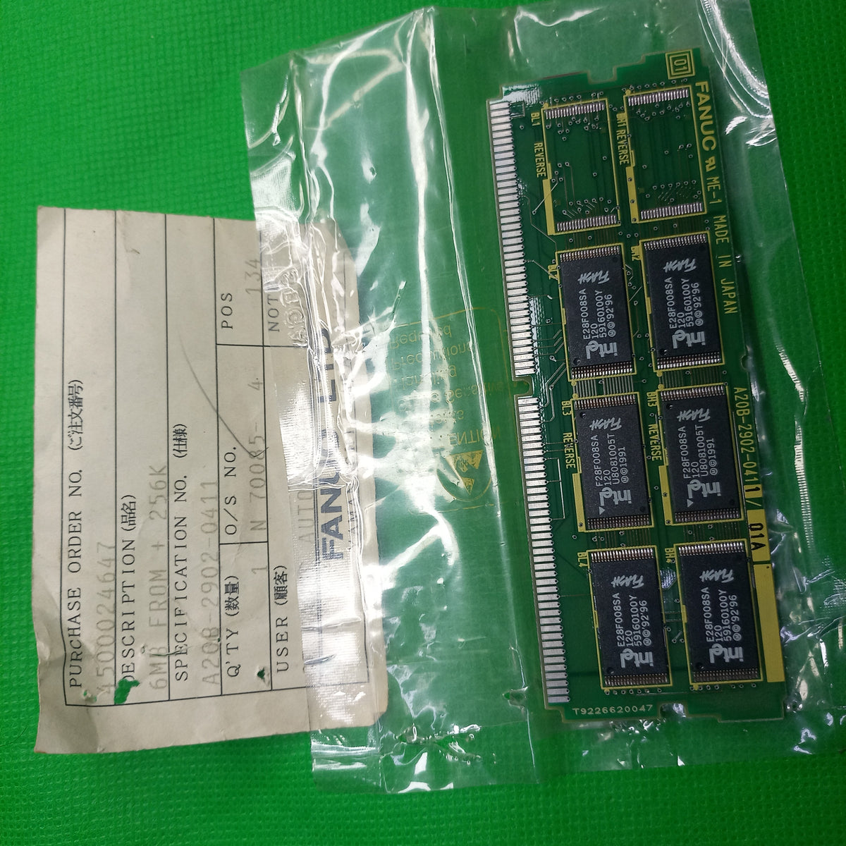 Fanuc A20B29020411 | A20B-2902-0411/01A Memory Module (FROM 6MB with 256K SRAM)
