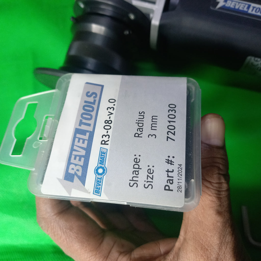 Radius 3mm edge preparation precise cutter for portable milling bevel cutter on Steel