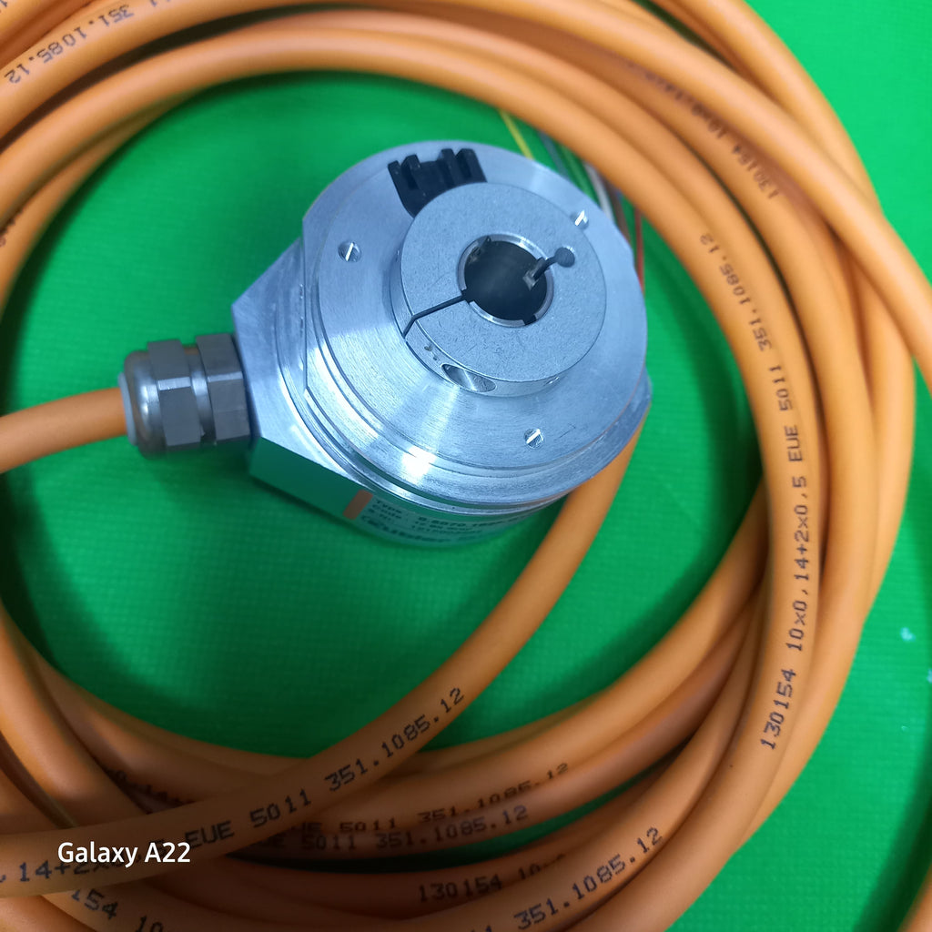 Absolute Singleturn 8.5870 Hollow 12mm encoder, SSI, 12 Bit Gray Code, 4096 (12bit), 5m