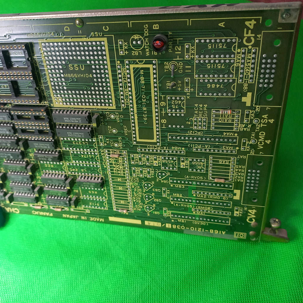 The FANUC A16B-1210-0381 (often marked as A16B-1210-0381/01A) is a dedicated Additional Memory Circuit Board designed for FANUC System 10 and 12 CNC controls. It is an OEM printed circuit board (PCB) that installs directly onto your system's masterboard or ROM/RAM configuration to expand its RAM/ROM capacity for storing larger part programs and processing CNC data more efficiently.