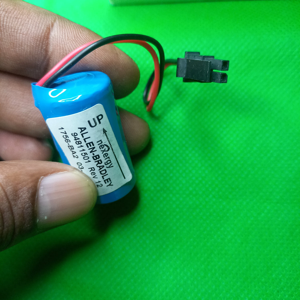 Replacement battery with special allenbradley connector AllenBradley 1756-BA2 