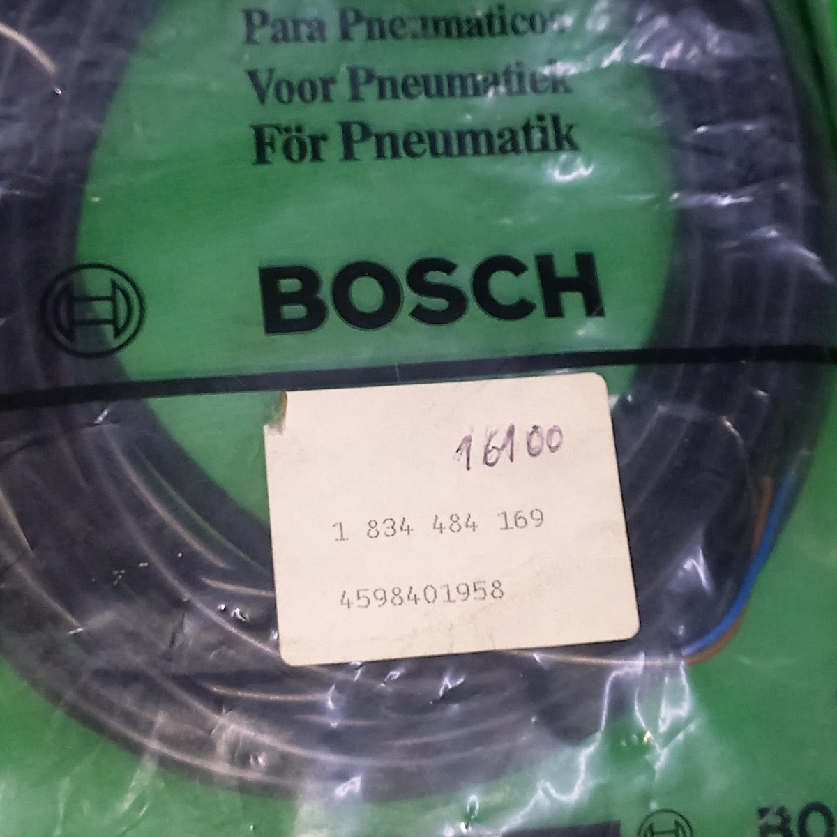Specification sticker of Connector Cable M8 Rexroth Cylinders BOSCH Rexroth Cylinder Connection Cable 1834484169 M8 Connector Cable