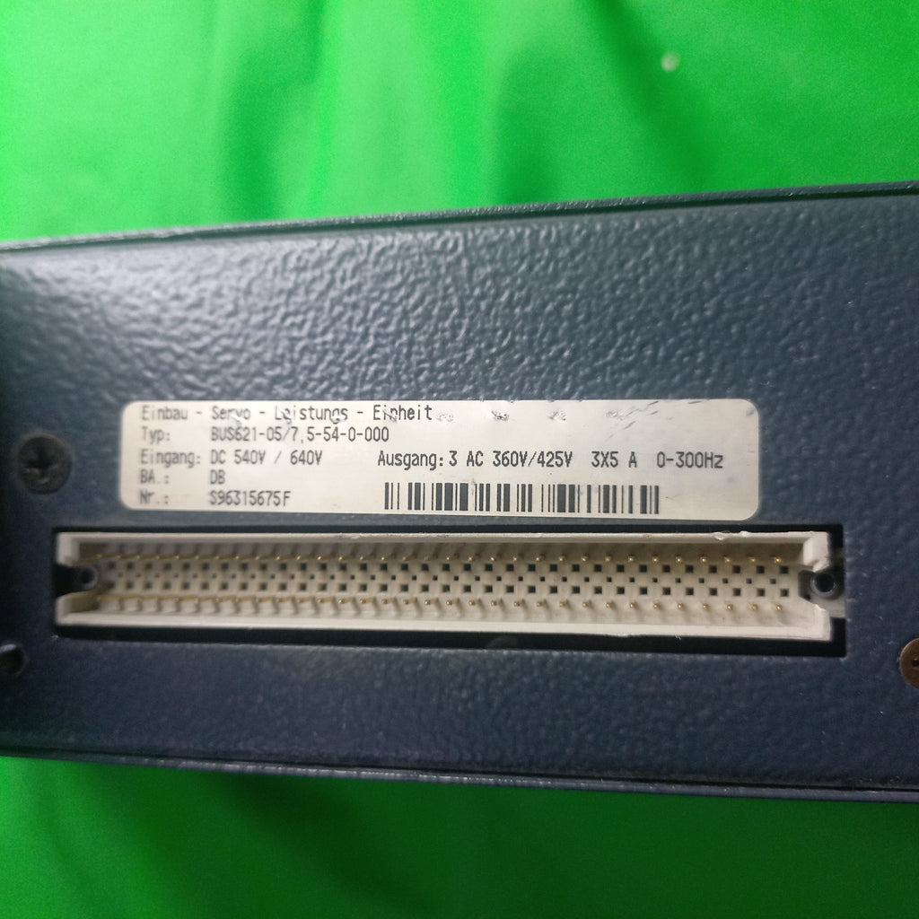 Specification Sticker photo Baumuller BUS 621 3x5A