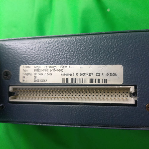 Specification Sticker photo Baumuller BUS 621 3x5A