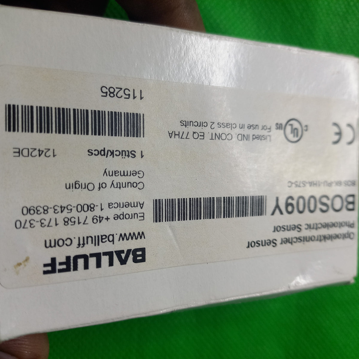 Specification sticker Balluff BOS6K-PU-1HA-S75-C (BOS009Y) 