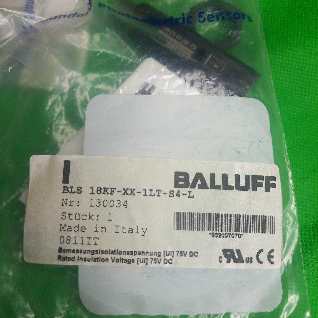 Balluff BLS 18KF-XX-1LT-S4-L, 130034, BOS00EM Thru-Beam Emitter 60000 mm M18x1