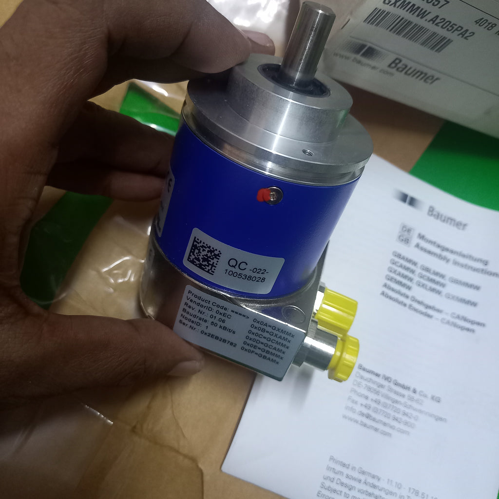 Baumer CANOPEN GXMMW.A205PA2, Shaft 10mm Clamping, Singleturn 13bit, Multiturn 16bit
