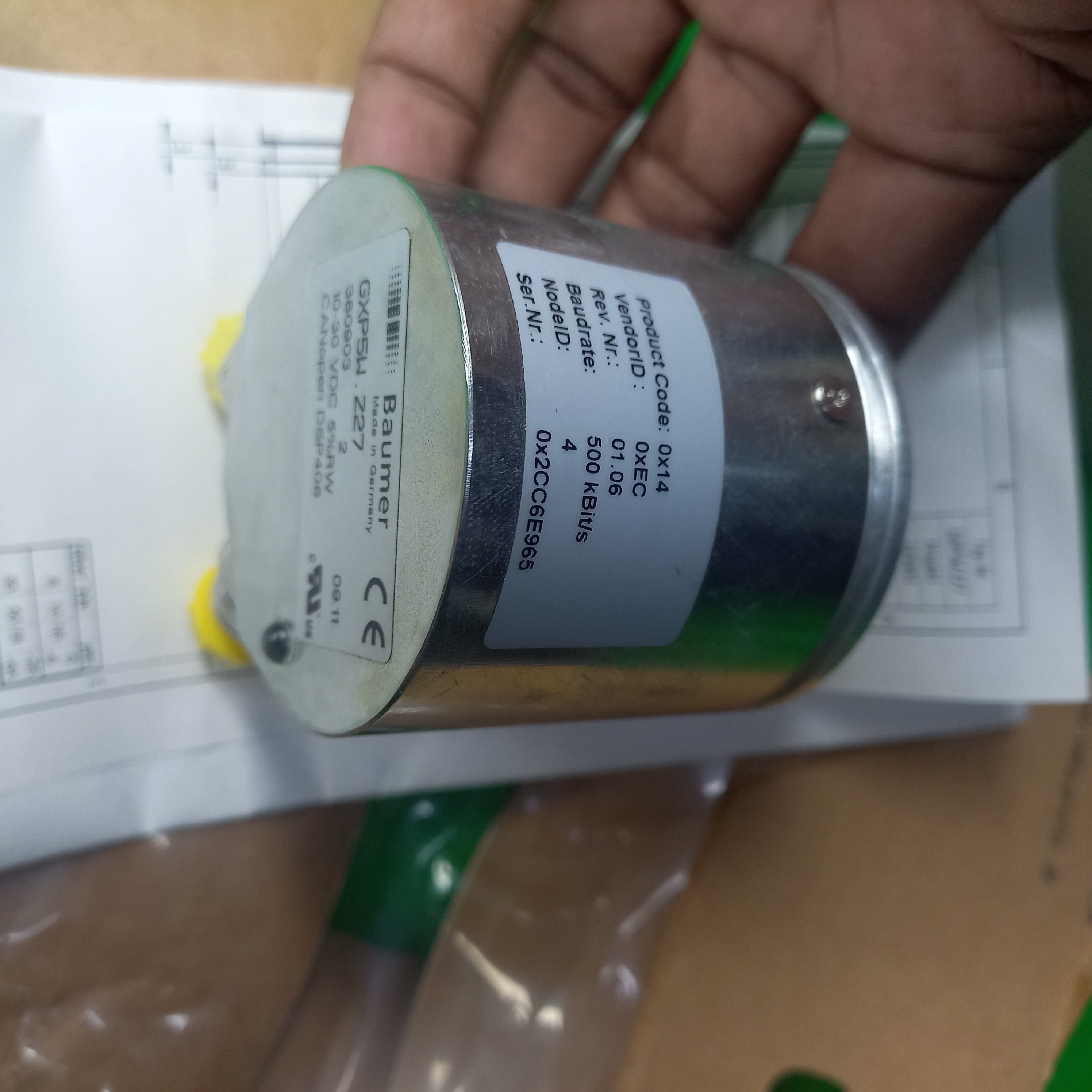 GXP5W Multiturn Baumer encoder CanOpenDSP406  Ready stock 13bitSTx16bit MT