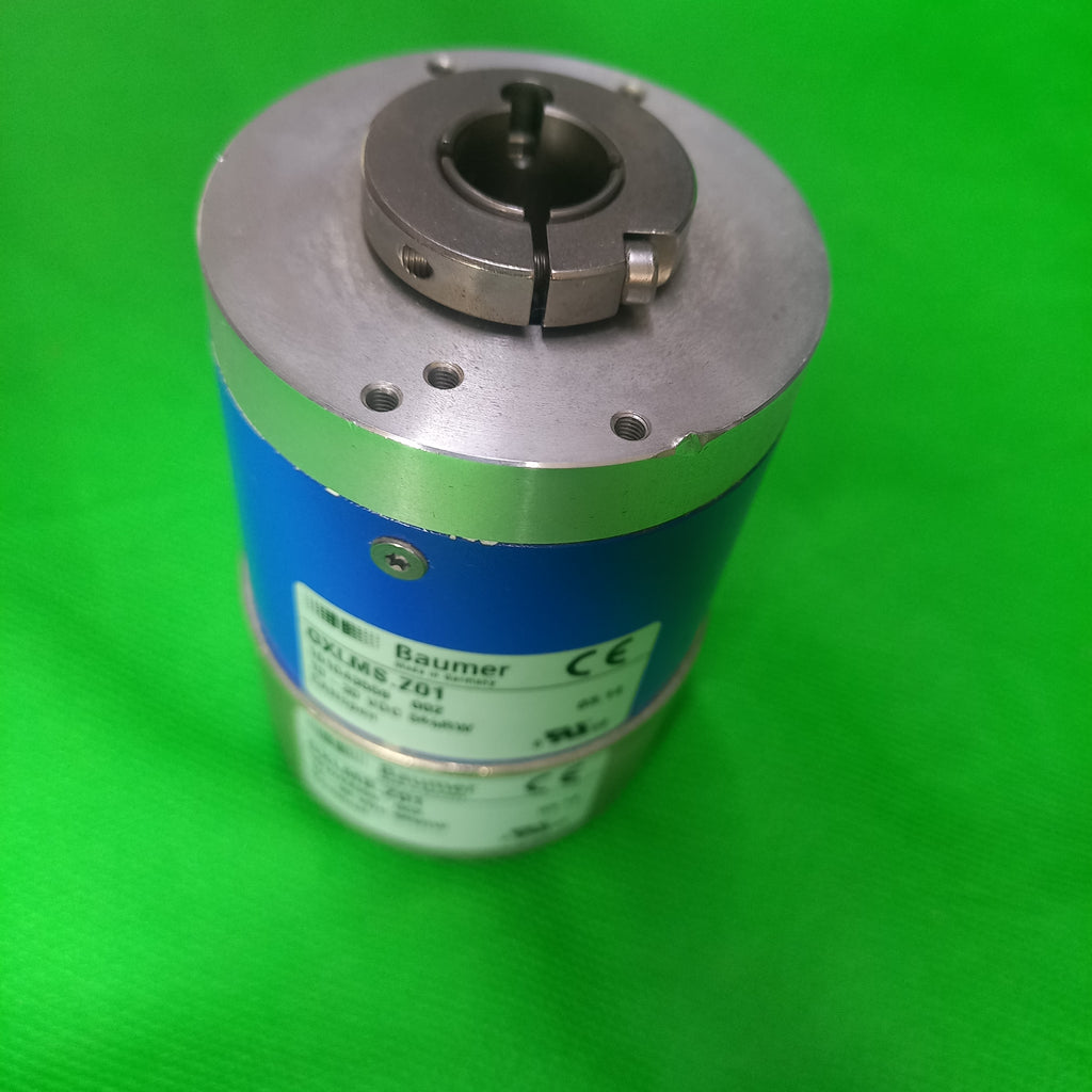 Baumer GXLMS 101043559 MultiTurn Encoder 13STx16MT Hollow 14mm,CANOpen, 2 M12 plug