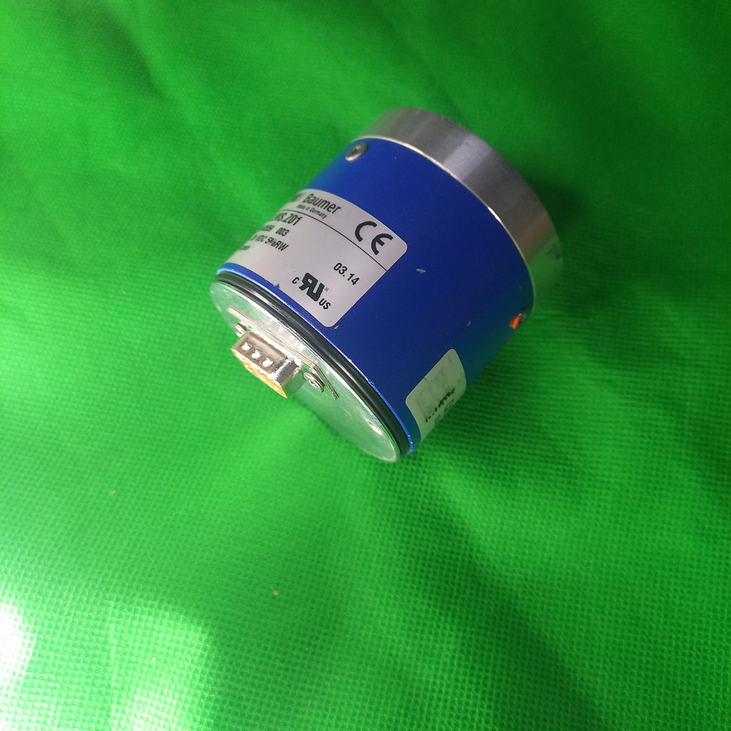 Baumer GXLMS 101043559 MultiTurn Encoder 13STx16MT Hollow 14mm,CANOpen, 2 M12 plug