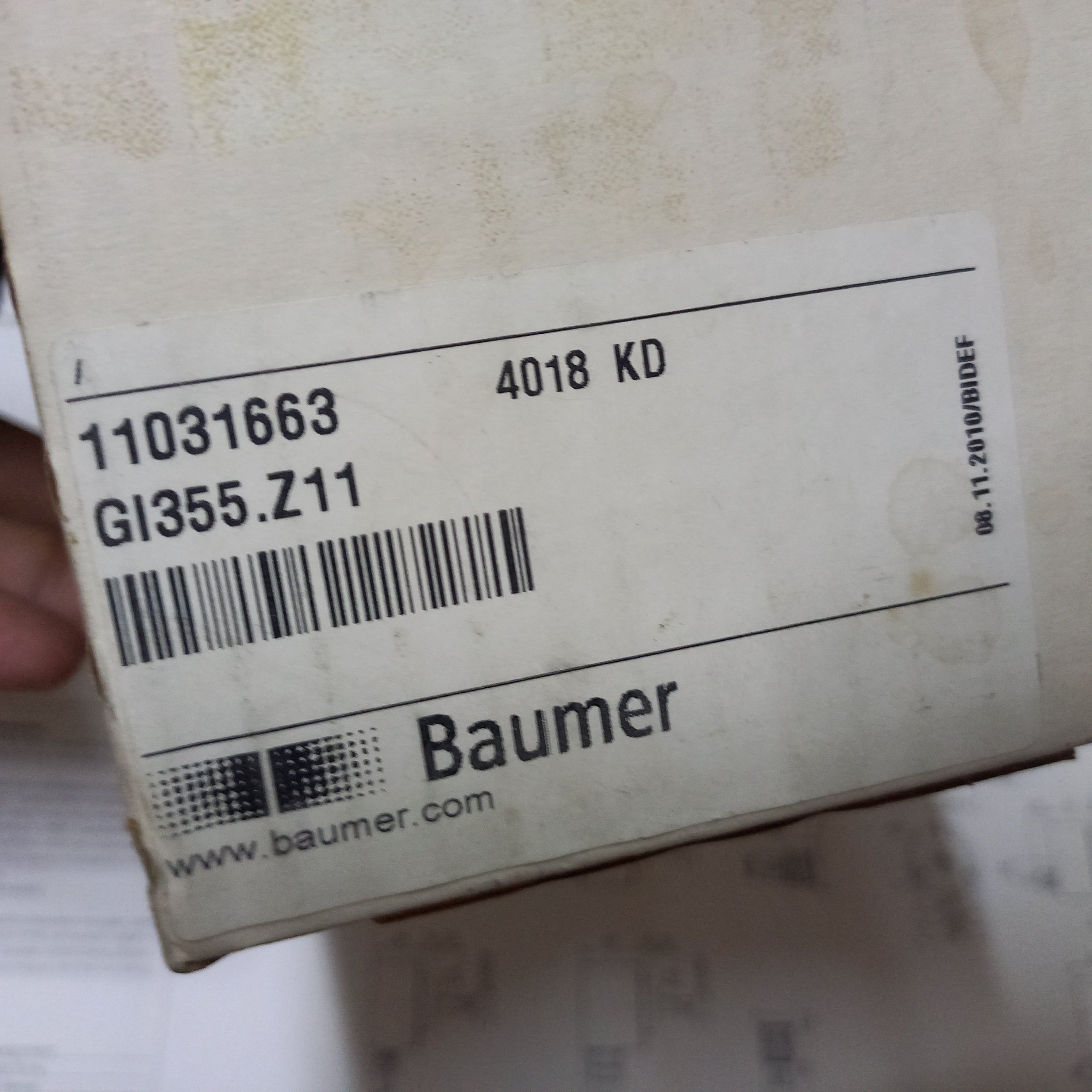 BAUMER GI 355 Encoder | 1000 Imp | 4.75-30VDC| M23 | 10mm Shaft| Clamping Flange