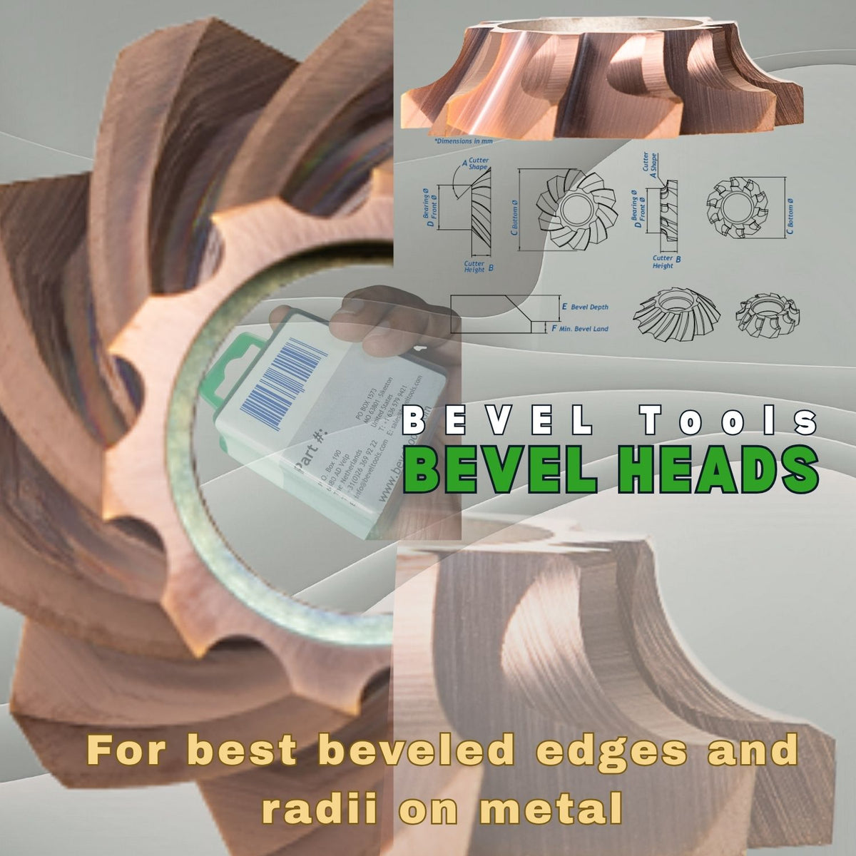BevelTools  |  30-06-INOX | Carbide Cutter | for Bevel Depth 7| INOX cutters are best used on stainless steel. Compatible with INOX tools.
