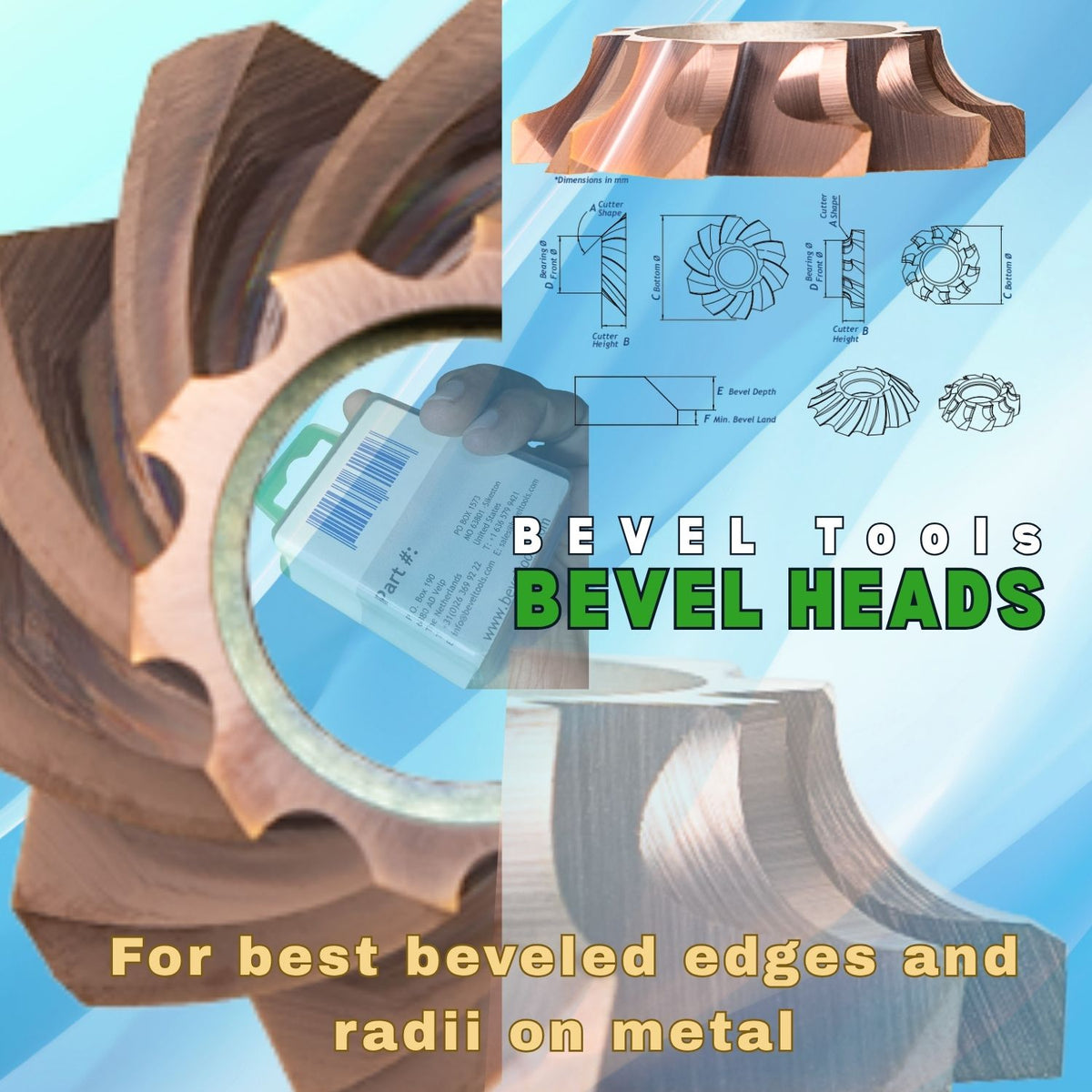 BevelTools  |  37-06-ALU | Carbide Cutter | for Bevel Depth 5,3| ALU cutters are best used on non-ferrous metals. Compatible with V3.0 tools.
