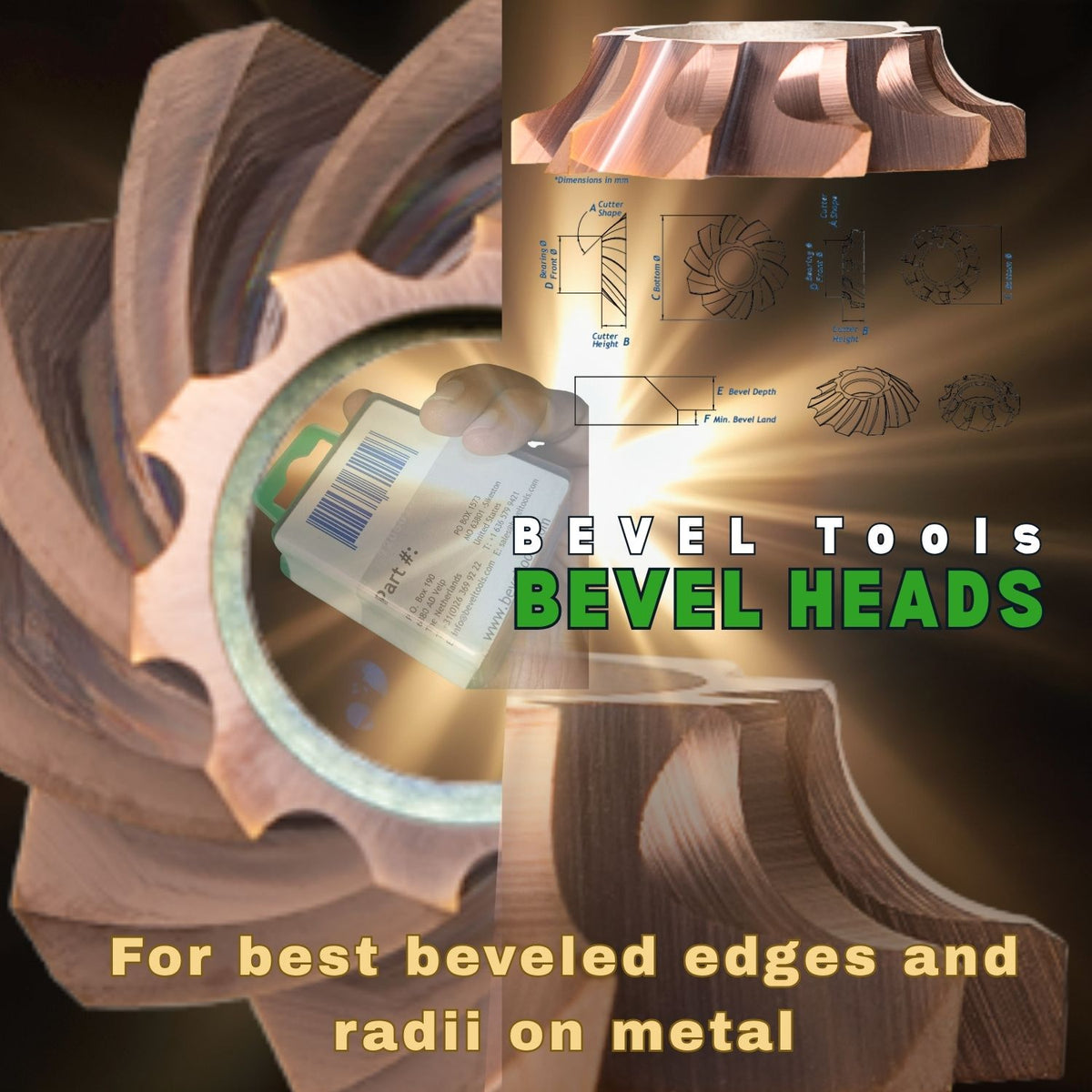BevelTools  | 60-06-v3.0 | Carbide Cutter | for Bevel Depth 2,5| Version 3.0 cutters are best used on steel. Compatible with V3.0 tools
