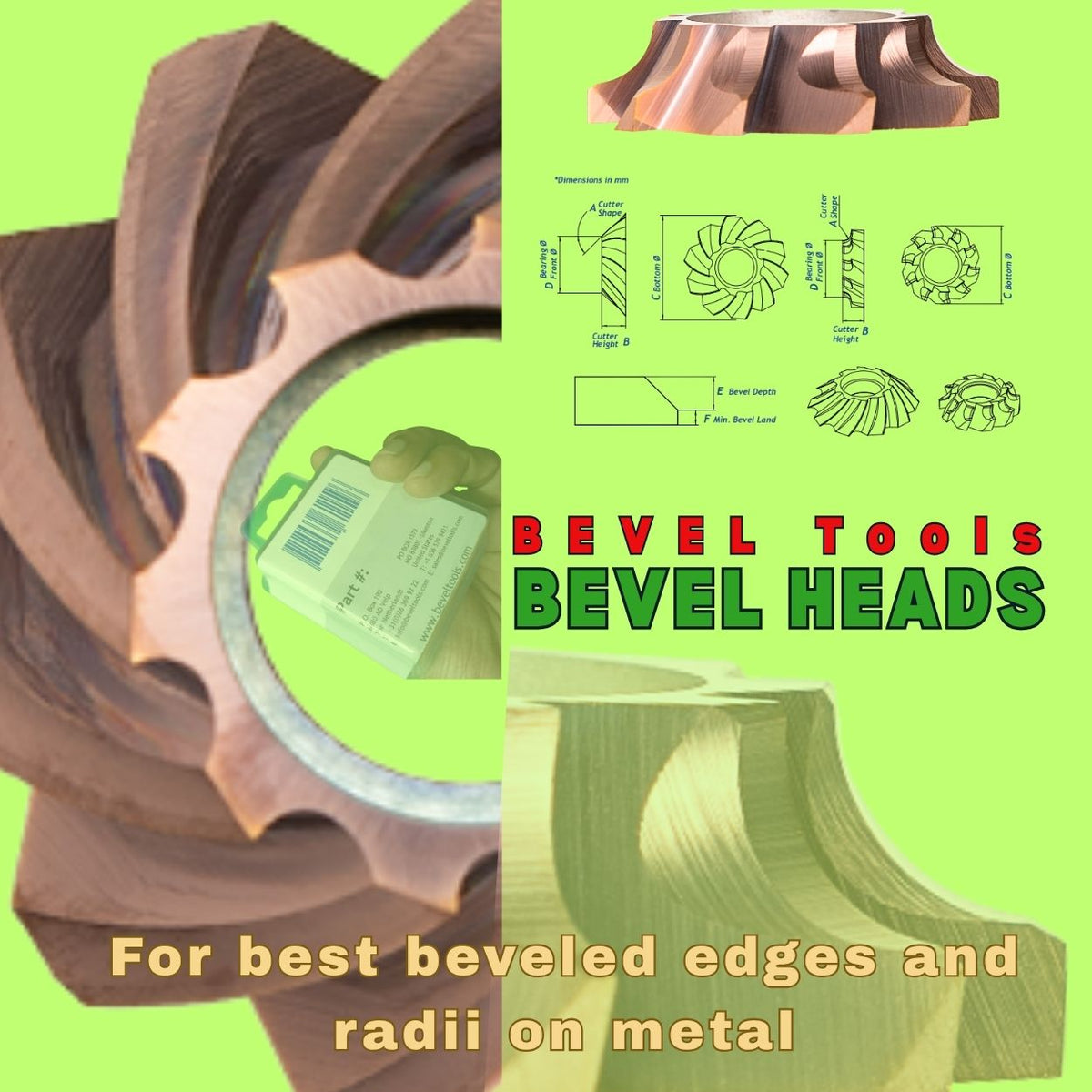 BevelTools  |  R3-06-ALU | Carbide Cutter | for Bevel Depth | ALU cutters are best used on non-ferrous metals. Compatible with V3.0 tools.
