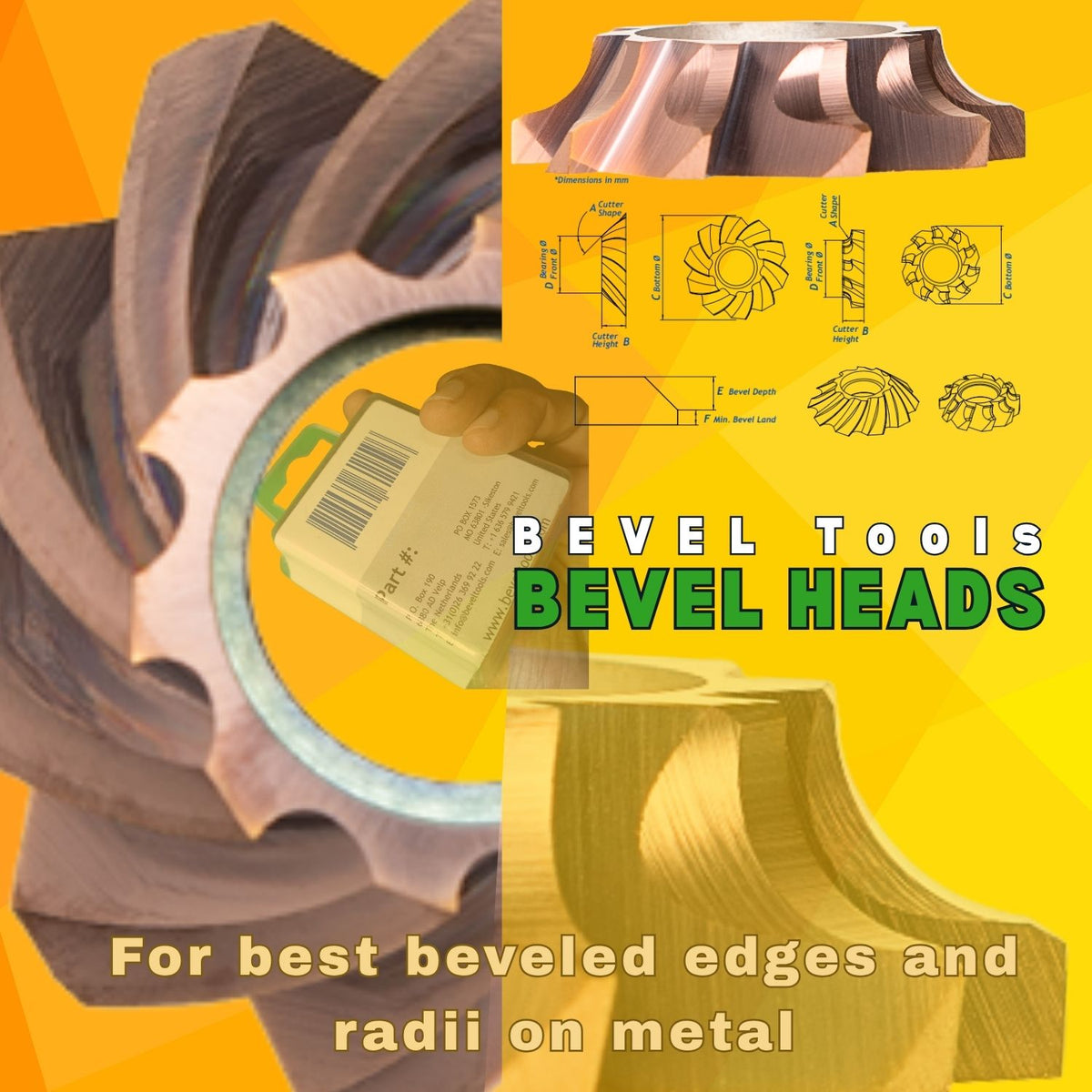 BevelTools  | R4-06-v3.0 | Carbide Cutter | for Bevel Depth | Version 3.0 cutters are best used on steel. Compatible with V3.0 tools
