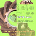 BeveltoolsArticleNr.7203030_ Precision Radius and Chamfer Solid Carbide Cutters for Portable bevel cutting milling machines 
