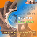 BeveltoolsArticleNr.7204030. Precision Radius and Chamfer Solid Carbide Cutters for Portable bevel cutting milling machines 
