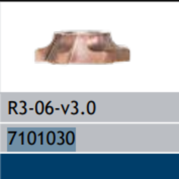 Beveltools Radius = R3 | 7101030 Bevel head for Bevel Mite Portalble Milling 