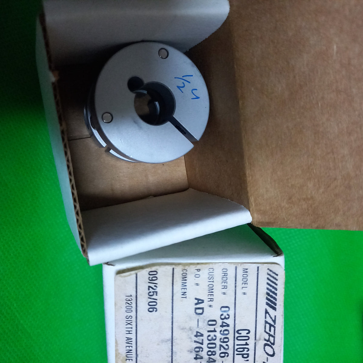 C16P | Zero-Max Encoder Coupling D1=0.5", D2=0.5" L=29.7mm 