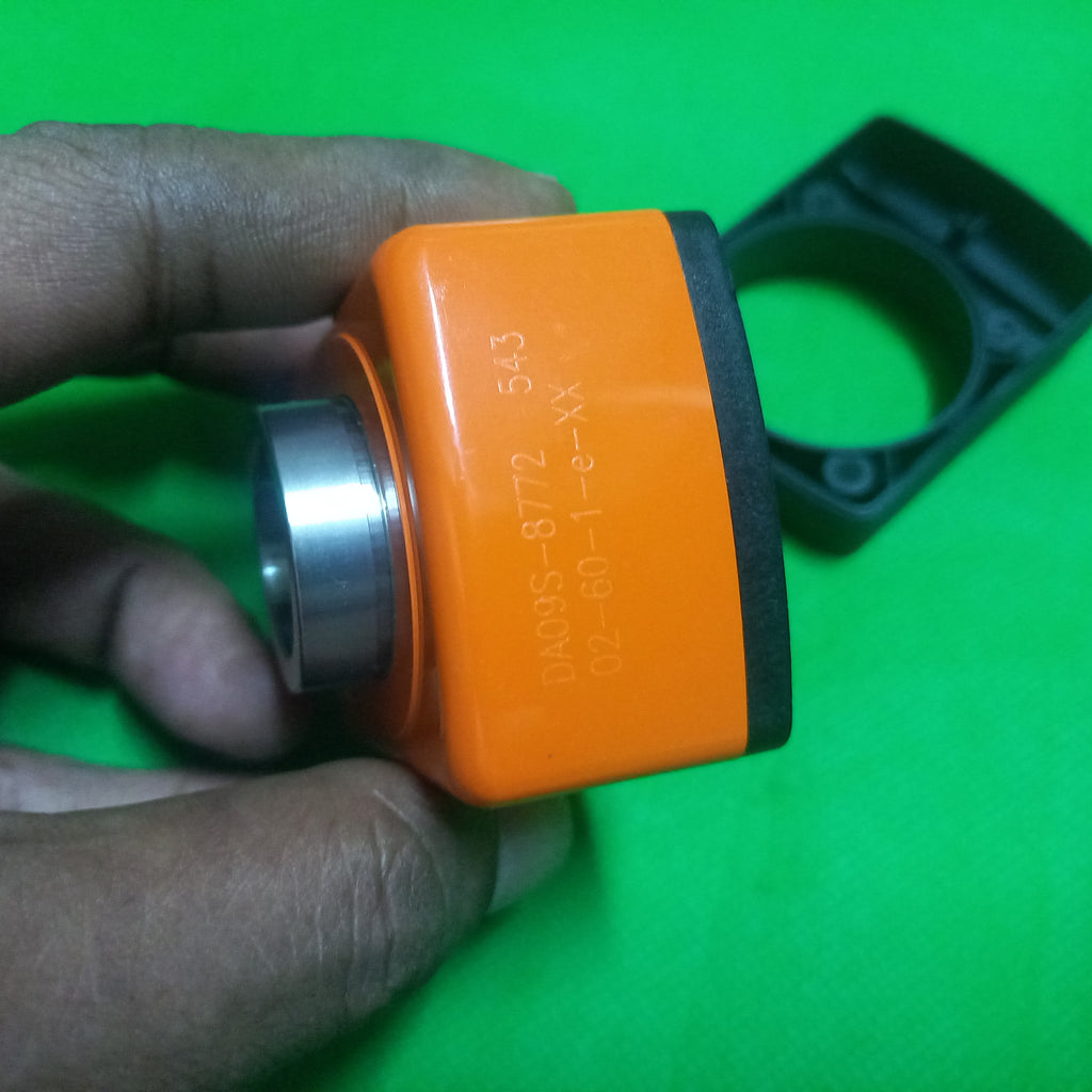 Marking on Rear view of Digital position indicator DA09S SIKO, CCW Ascending | DA09S-02-60-1-e-20 Mount pos=2, increment/rev 60, 20mm Hollow