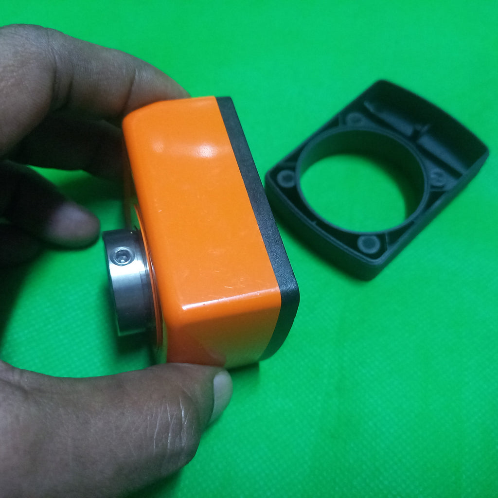 Side view of Digital position indicator DA09S SIKO, CCW Ascending | DA09S-02-60-1-e-20 Mount pos=2, increment/rev 60, 20mm Hollow