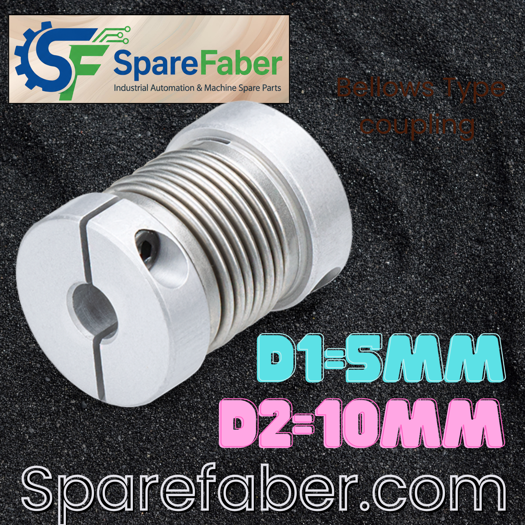 Encoder Coupling Dia 10mm x Dia 10mm