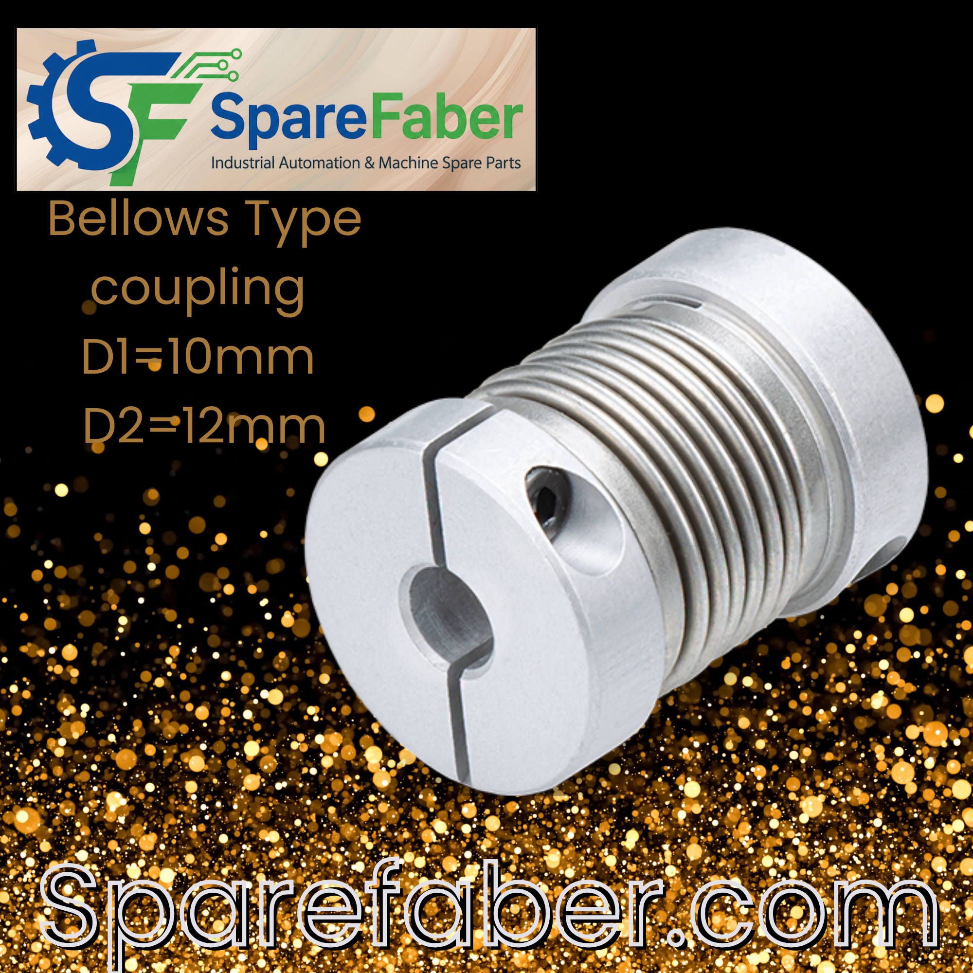 Encoder Coupling Dia 10mm x Dia 12mm
