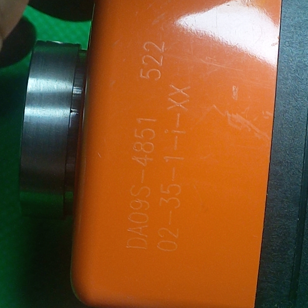Marking of order number on body SIKO DA09S Position indicator DA095 DA09S-02-35-1-i-20_MountPos=2, Incr/rev=35mm, in Clockwise Direction, Decimal point =1, 20mmHole