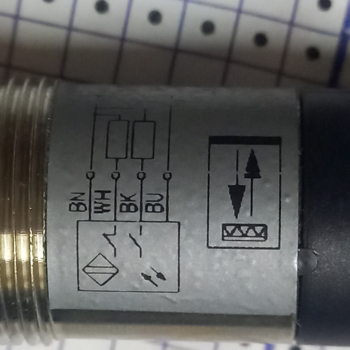 Specification sticker connection of DATALOGIC S50-ML-2-B01-NN 952021820 NPN