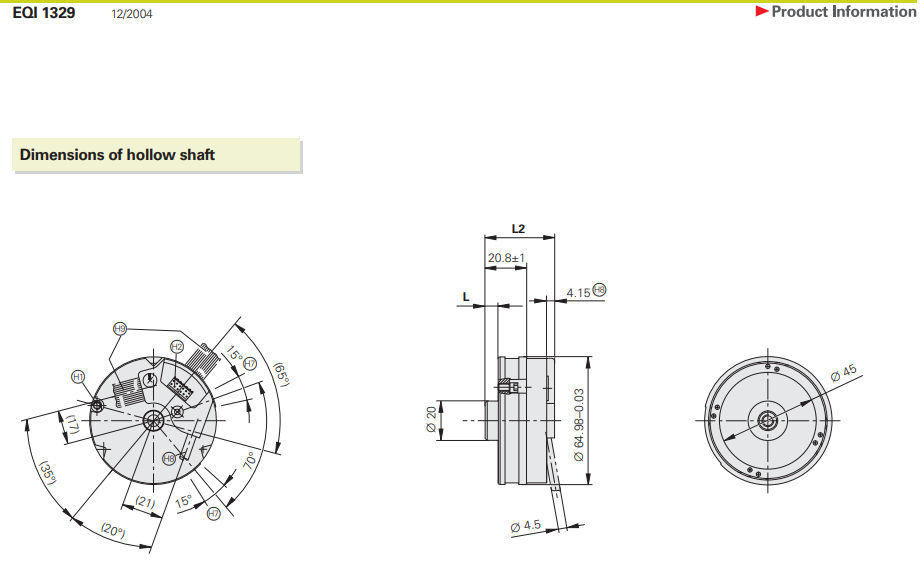 Encoder ITD 41 A 4 Y100 | Ready Stock | 2500 PPR | Hollow 25mm