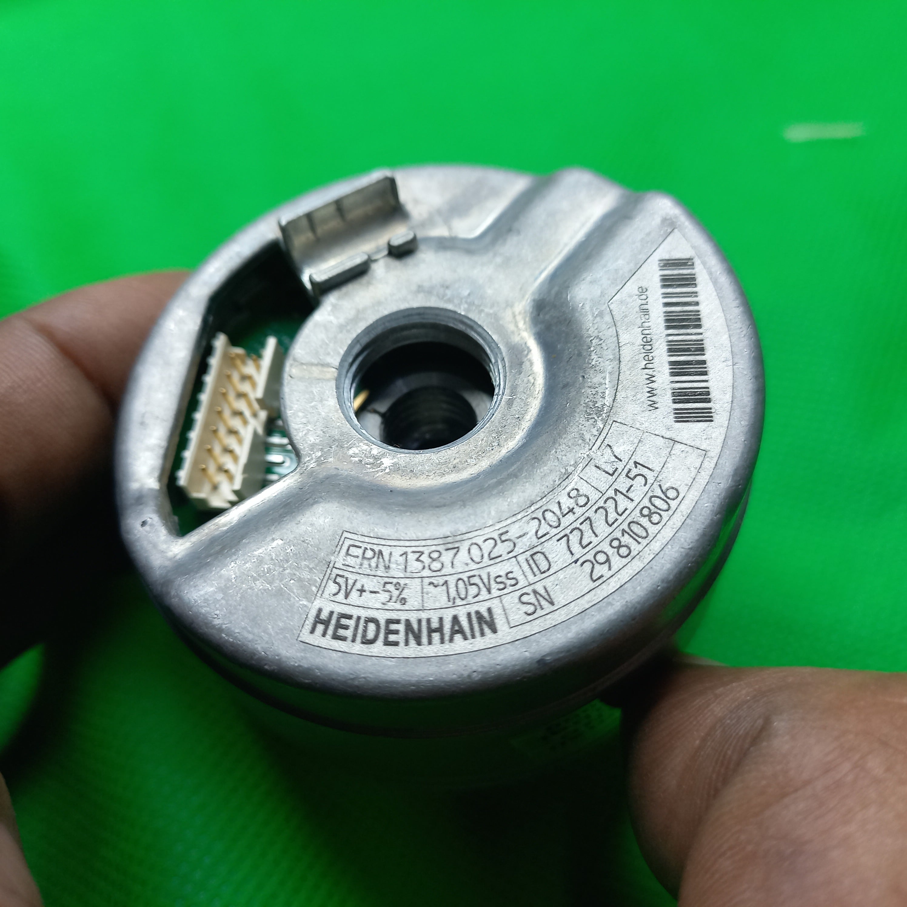Rear STicker specification of ERN1387.025-2048 ~1,05Vss;5V,  Id. Nr. : 727221-51
