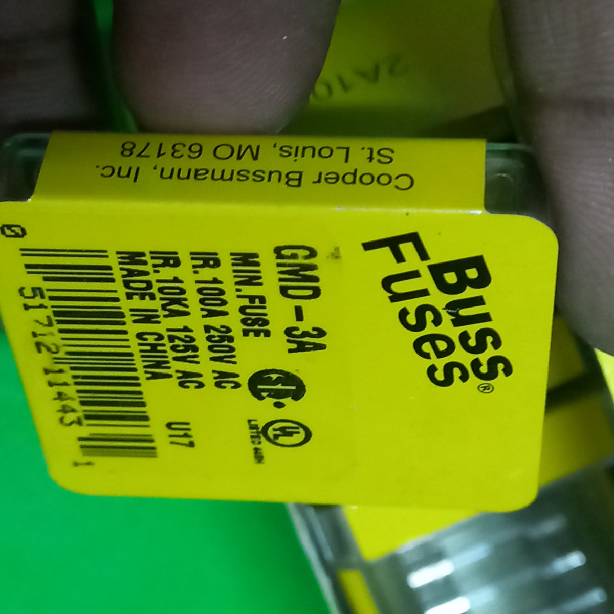 Buss Fuses GMD-3A