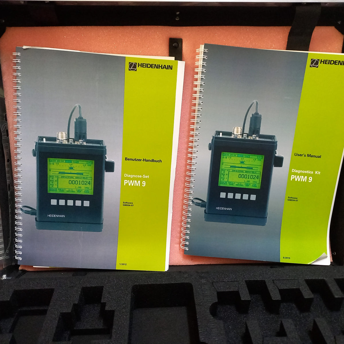 Included manuals with Encoder Testing Diagnois Allignment Equipment PWM9, ID 512 134-01  