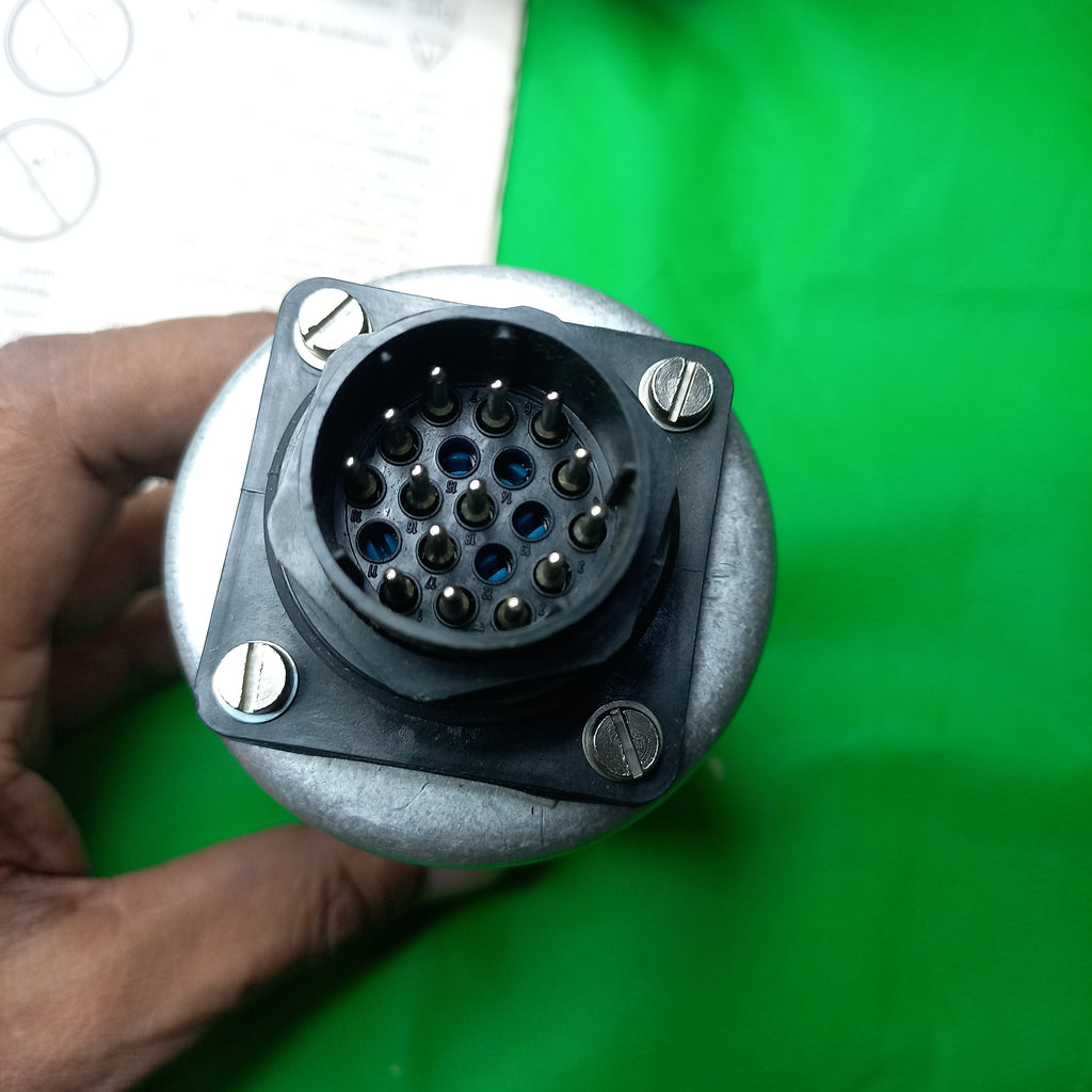 Euchner Connector fitted on PWFA2 Absolute encoder Euchner rear end connector for signals and outputs 