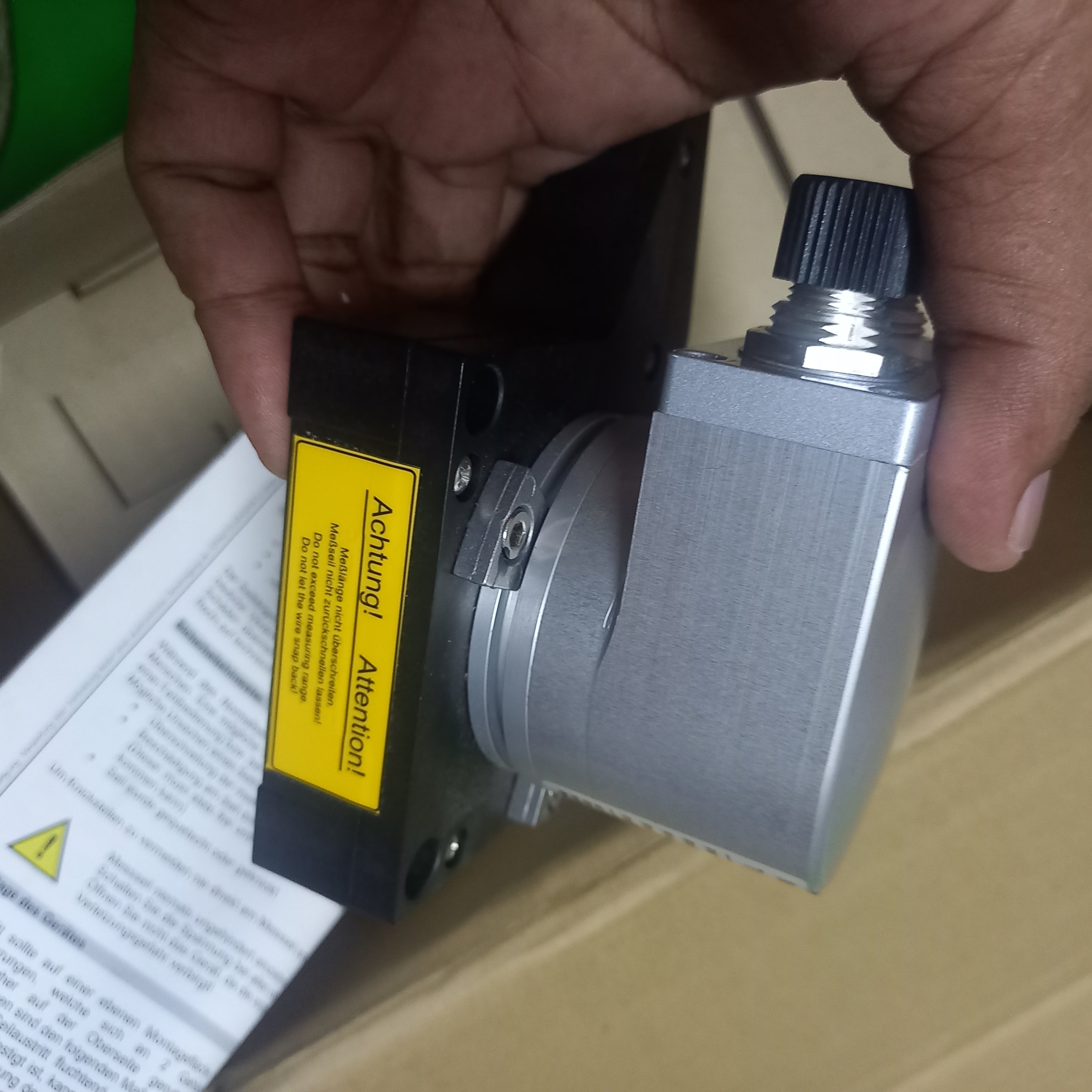 FSG Draw Wire Encoder SL3500, SL003500-MH 16-ll Fitted MH-II-GS60 Safety Encoder