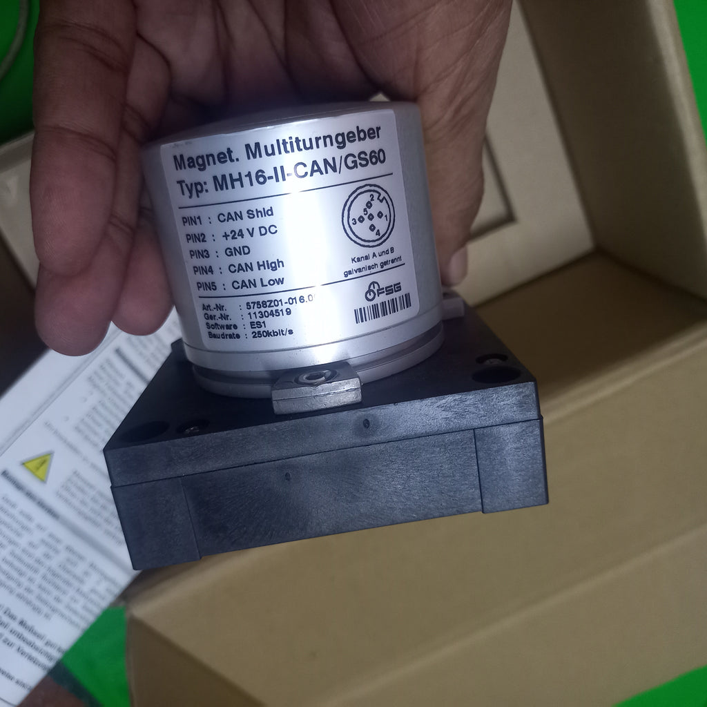 FSG Draw Wire Encoder SL3500, SL003500-MH 16-ll Fitted MH-II-GS60 Safety Encoder