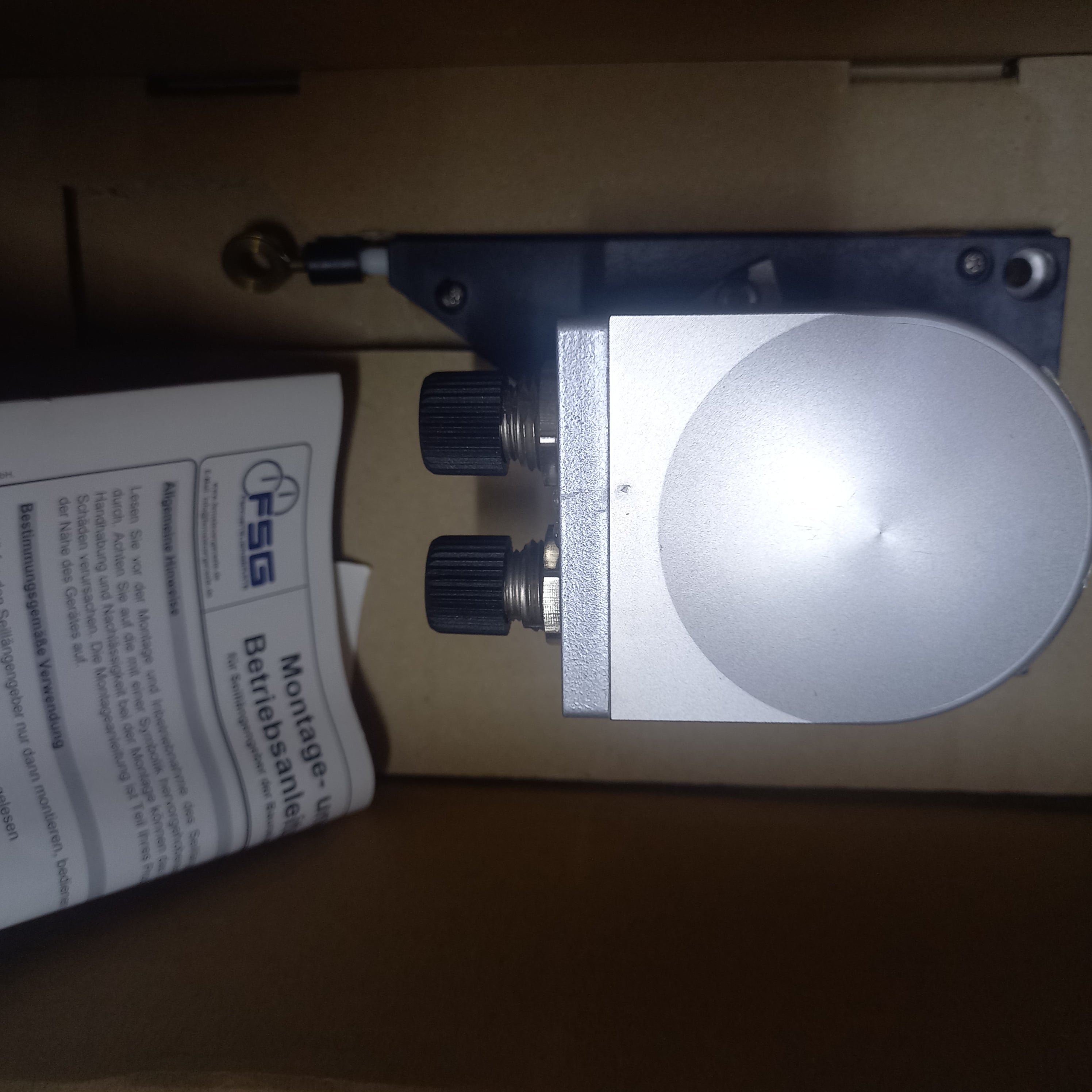 FSG Draw Wire Encoder SL3500, SL003500-MH 16-ll Fitted MH-II-GS60 Safety Encoder