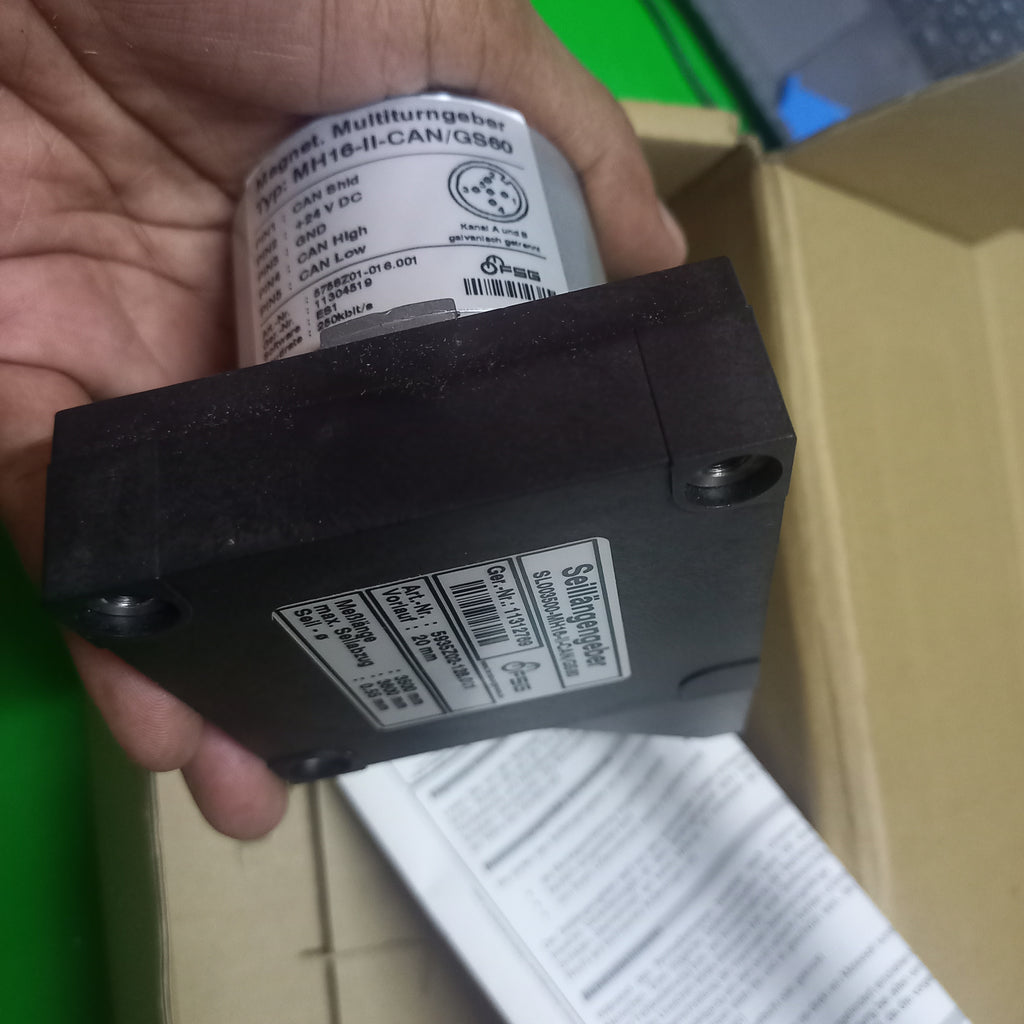 FSG Draw Wire Encoder SL3500, SL003500-MH 16-ll Fitted MH-II-GS60 Safety Encoder