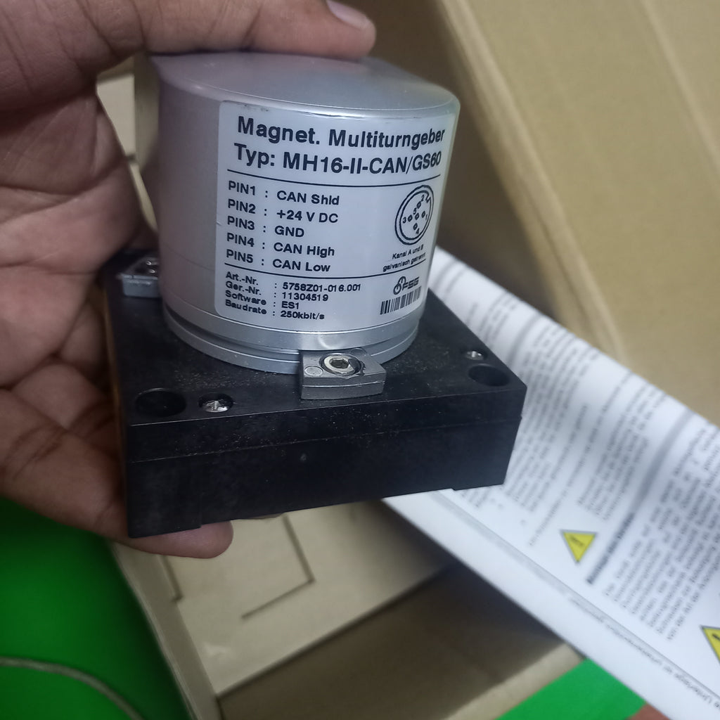 FSG Draw Wire Encoder SL3500, SL003500-MH 16-ll Fitted MH-II-GS60 Safety Encoder