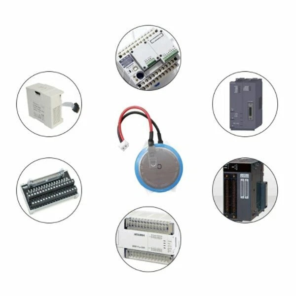 Aplication of battery coin cell type Ready Stock FX3U-32BL PLC battery CR2450HR is suitable for FX3U/5U/3G 