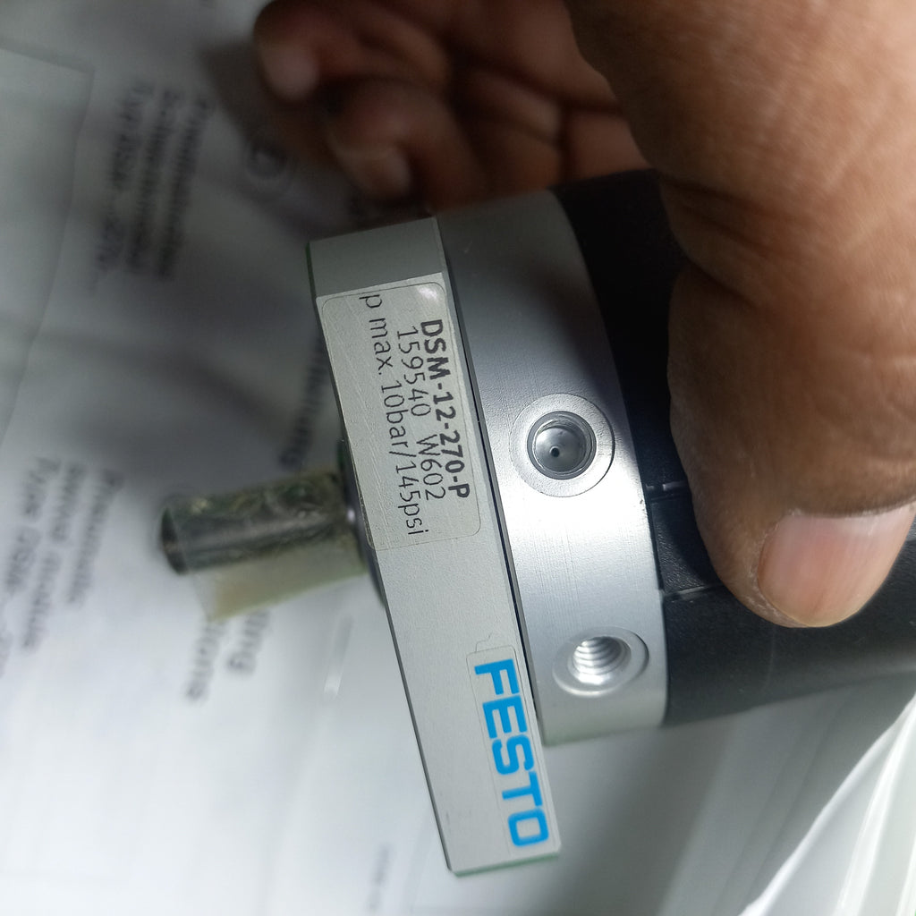 Festo Swivel module DSM-12-270-P Part number: 159540 With spigot shaft & fixed stop
