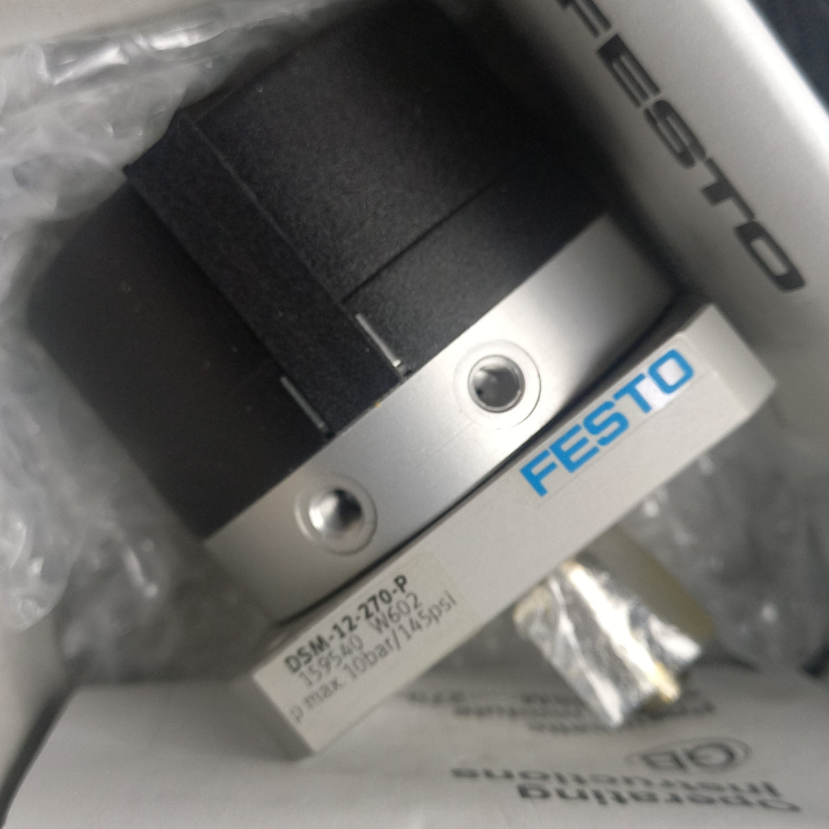 Festo Swivel module DSM-12-270-P Part number: 159540 With spigot shaft & fixed stop